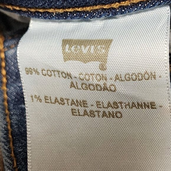 Levi's Medium Wash Stretch Denim Bold Curve Straight Leg Jeans - Picture 7 of 8